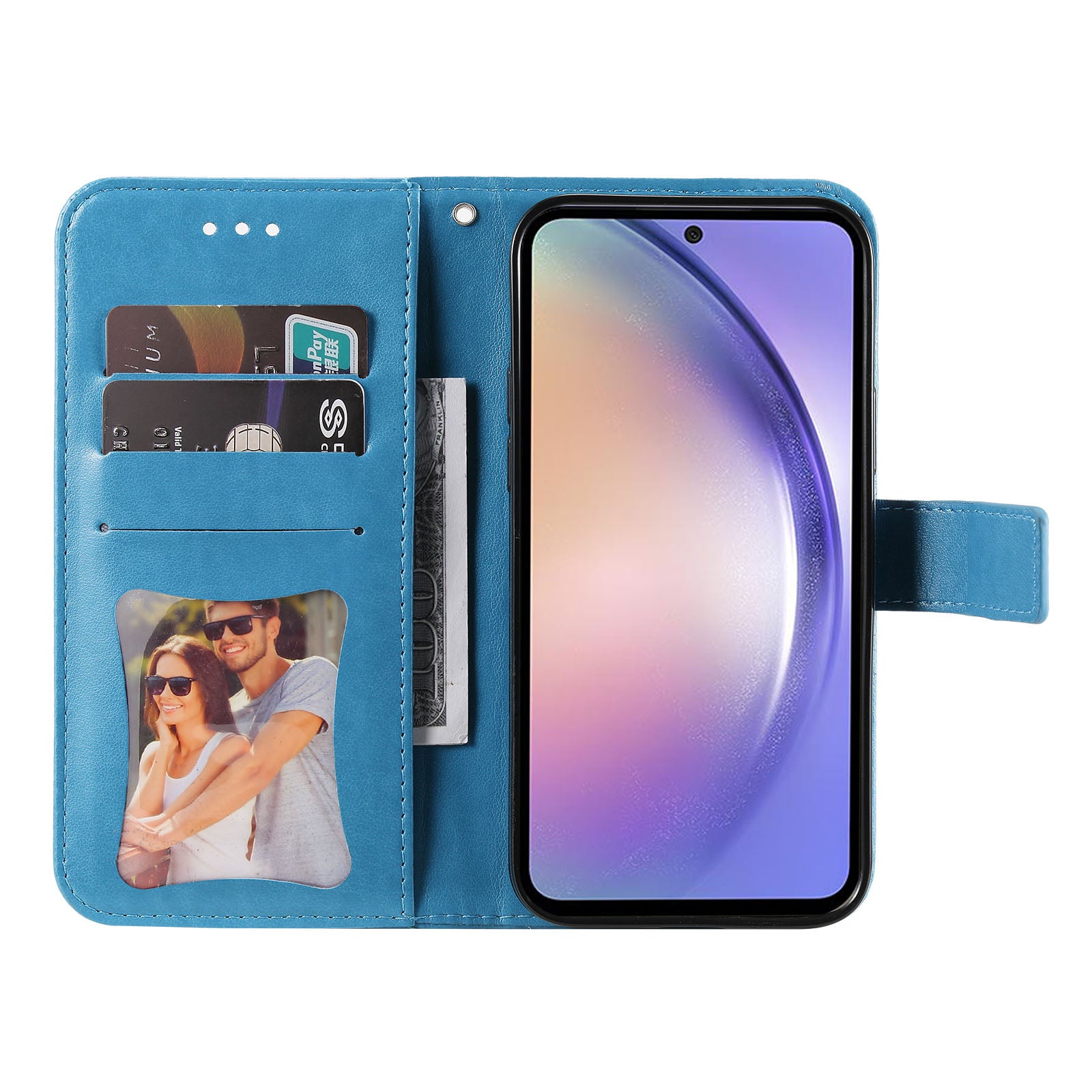 For Samsung Galaxy M54 5G / F54 5G Flower Imprinted Leather Wallet Case Stand Flip Protective Phone Cover For Samsung Galaxy M54 5G / F54 5G Flower Imprinted Leather Wallet Case Stand Flip Protective Phone Cover